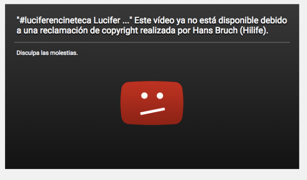 Video que acompañaba el post del director de Lucifer.