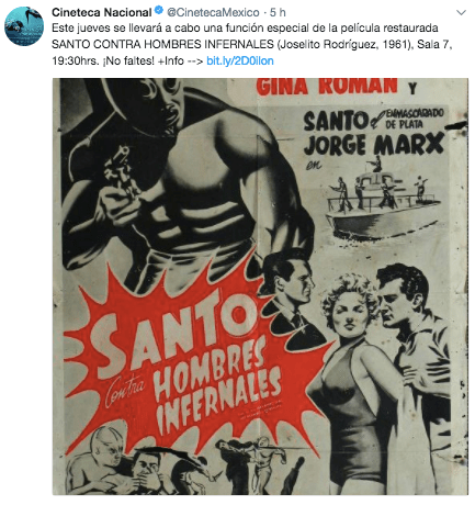 Twitter Cineteca Santo