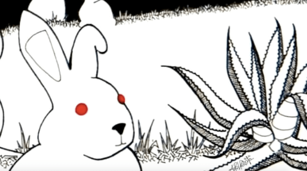 El conejo y su&nbsp;embriaguez