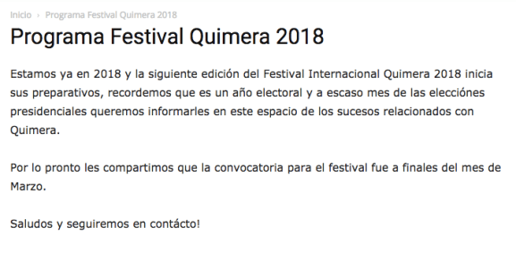 Quimera 2018