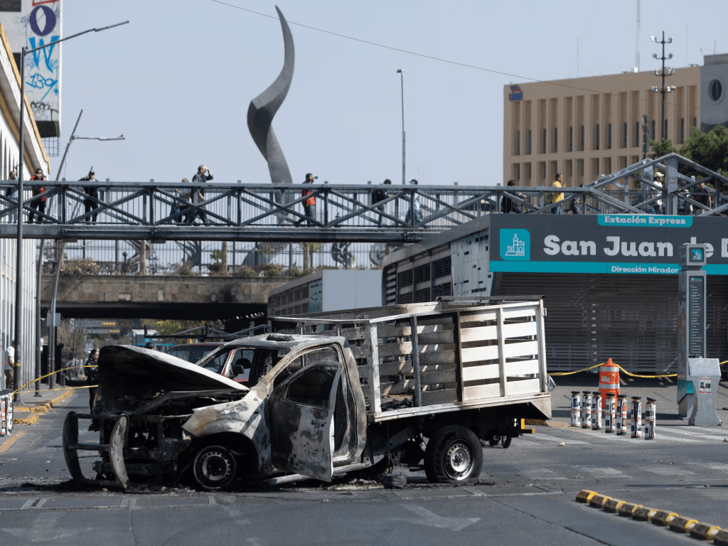 «Vimos dos automóviles calcinados y muchas&nbsp;patrullas»
